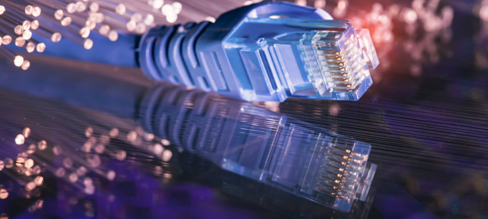 Cavi per la connessione Internet in fibra ottica.